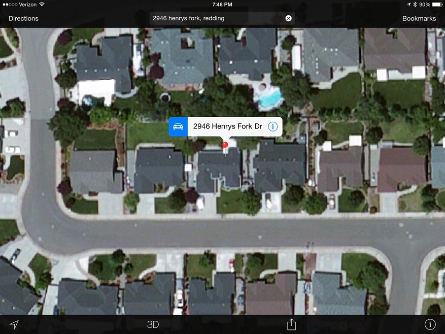 overhead view