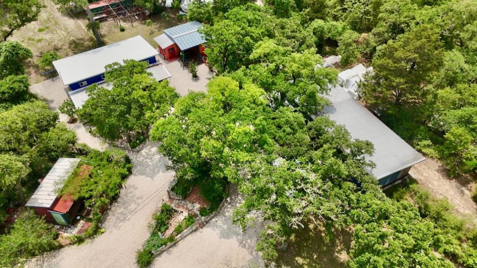 View from above of property