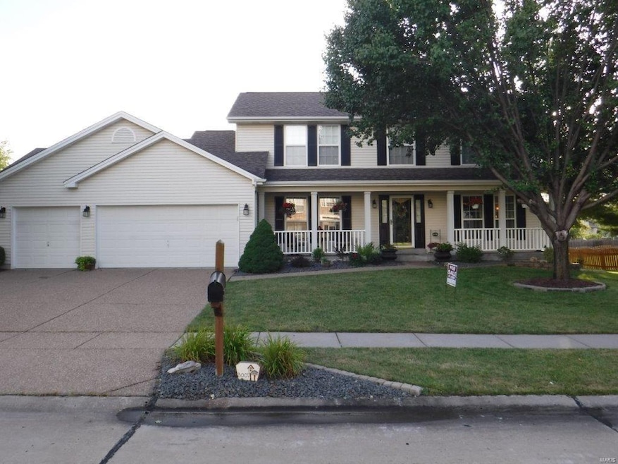 This large traditional 2-story home can barely fit