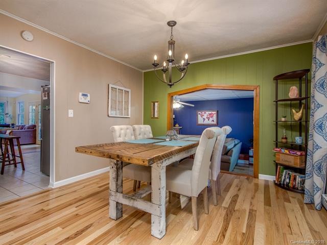 Lovely hickory floors throughout the living areas.