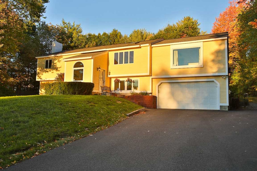 Front of home in the sunset.