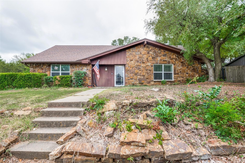 View of single story home