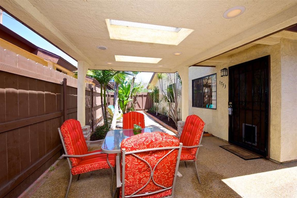 Private courtyard entry