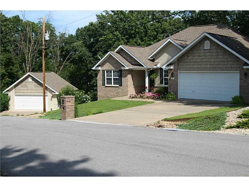 Exterior Front. Beautiful home with two car garage