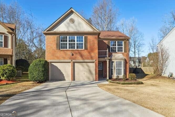 Front facade featuring a garage