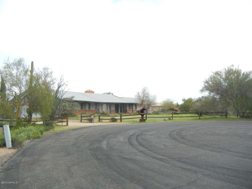 Front elevation; over an acre!