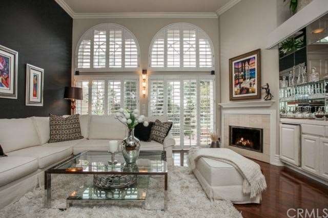 Lovely living room opening to the patio.