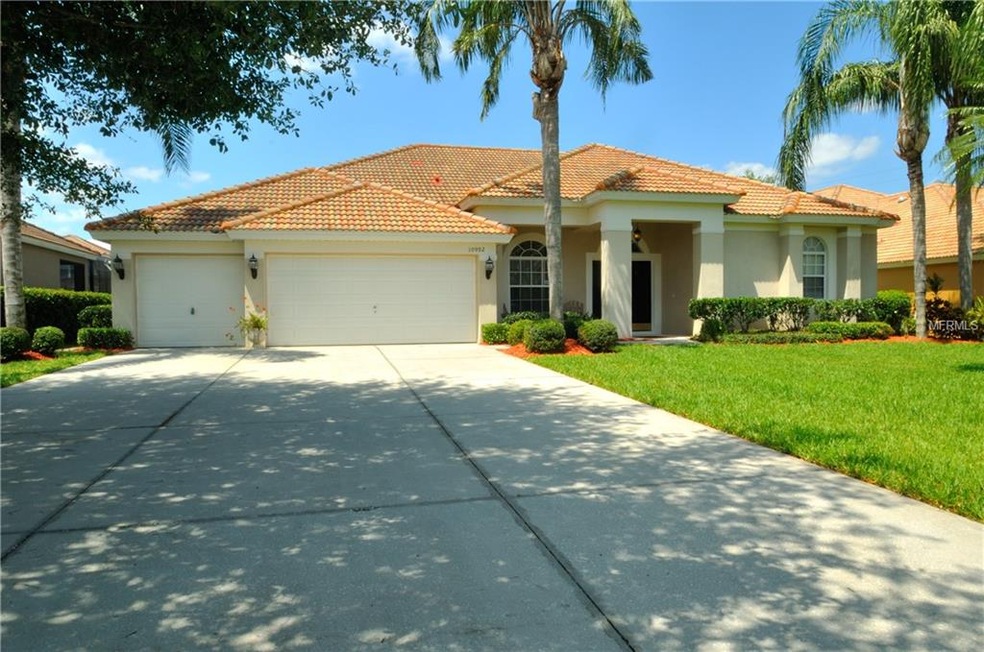 Front elevation of home with tile roof