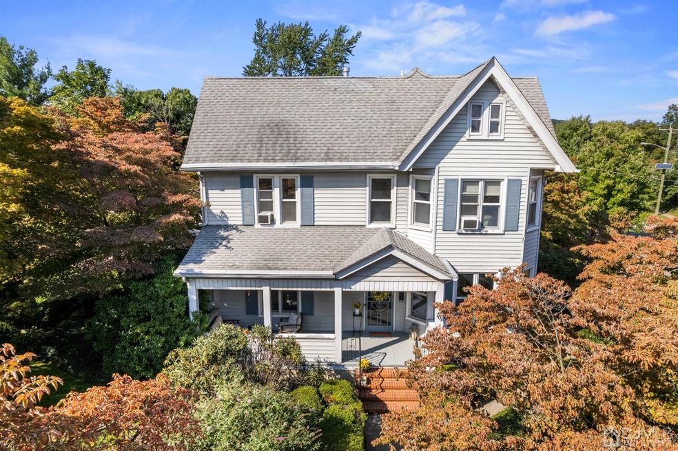 Aerial view of front of home