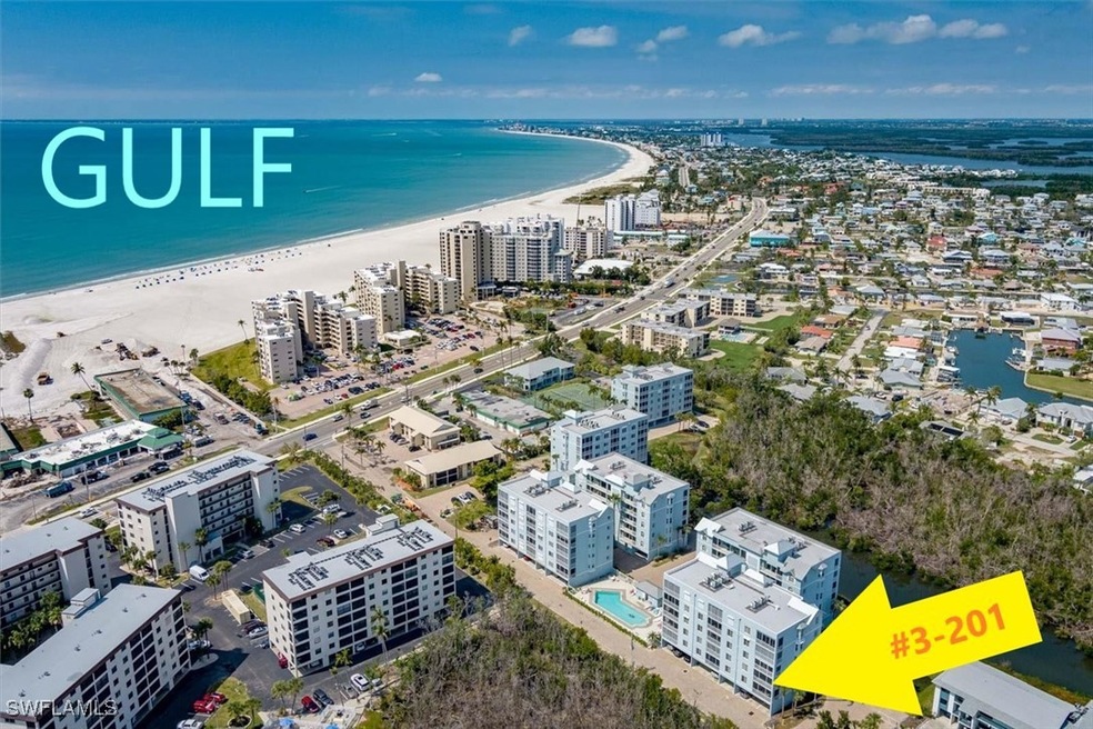 Bird's eye view featuring a view of Gulf, Beach, P