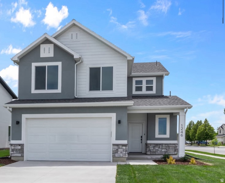 This home will have the same Traditional exterior style with a different color palette. Home is currently under construction.