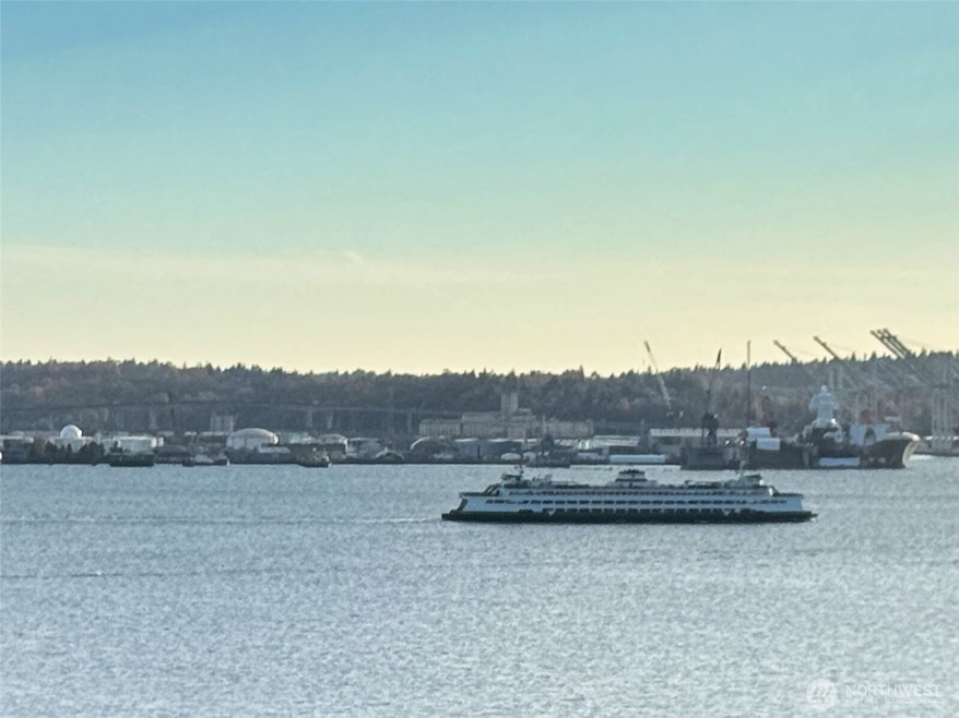 Spectacular westerly views of the sound from the fabulous rooftop deck!