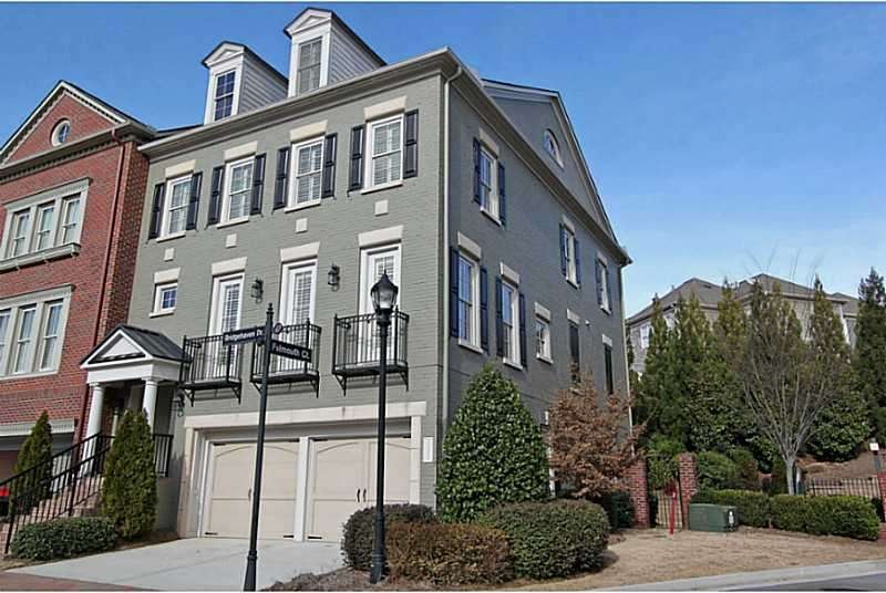 Exterior Front. Three sides brick - end unit townh