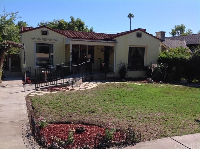 North facing 1930 Spanish Revival home. 