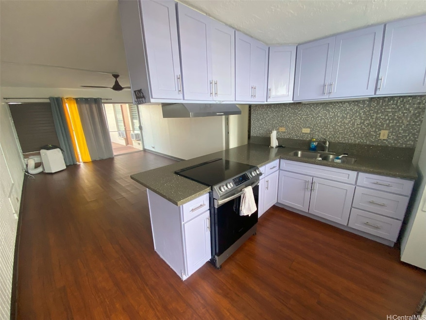 Kitchen into Living Room