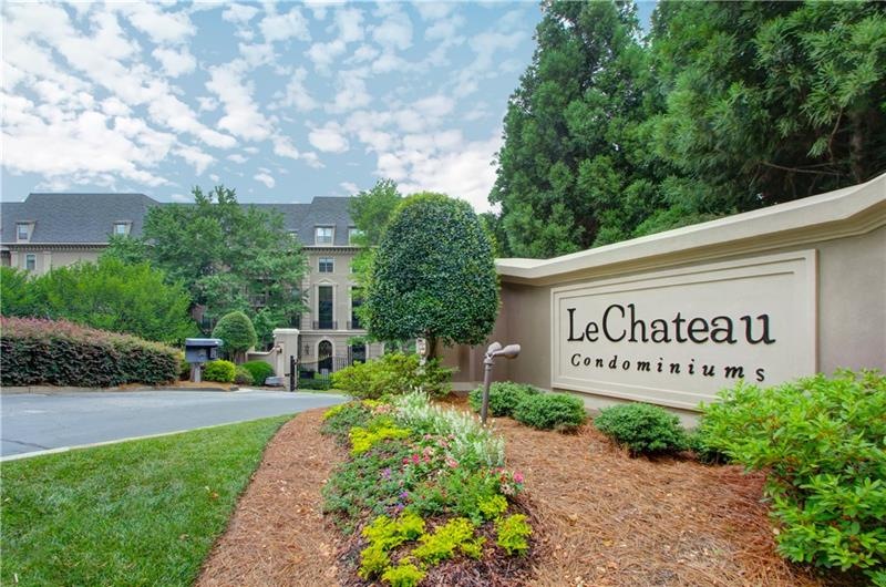 Le Chateau Condominiums. Gated community in the he