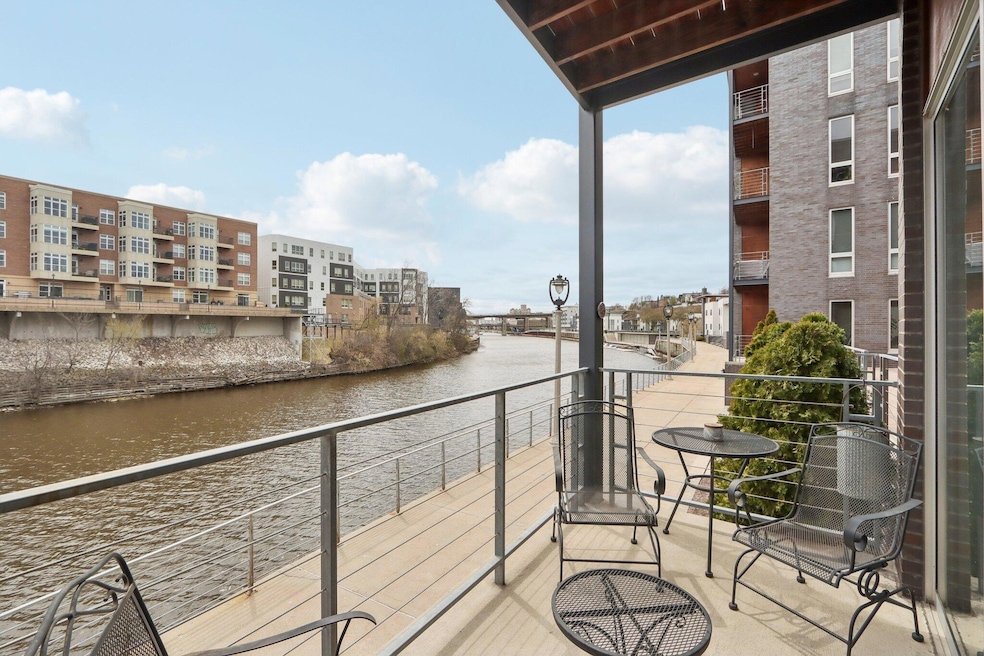 Patio overlooking River