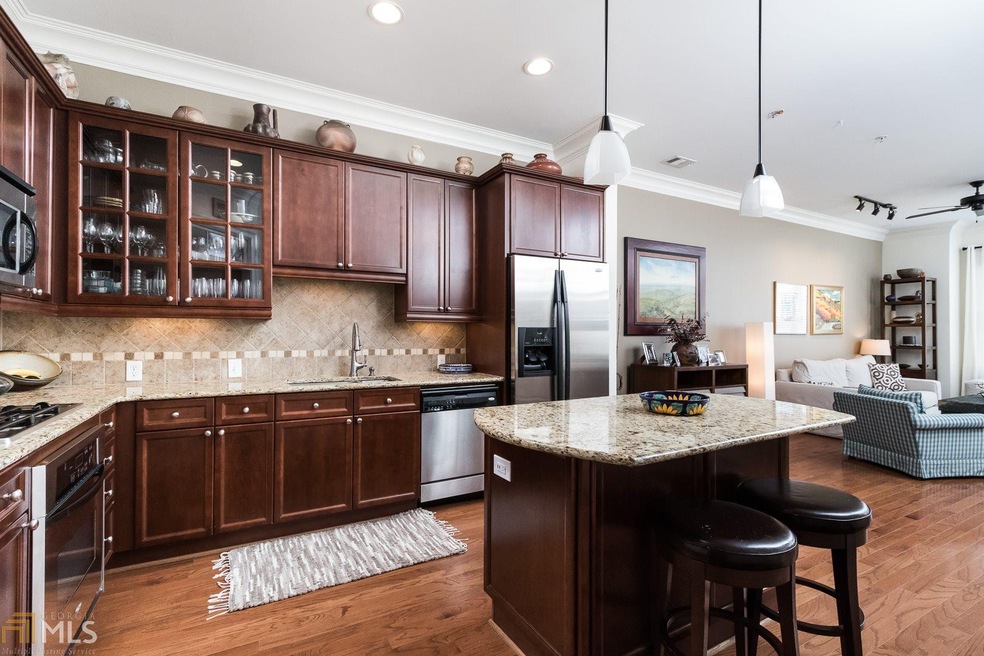 Welcome home! Gorgeous kitchen opens to living are