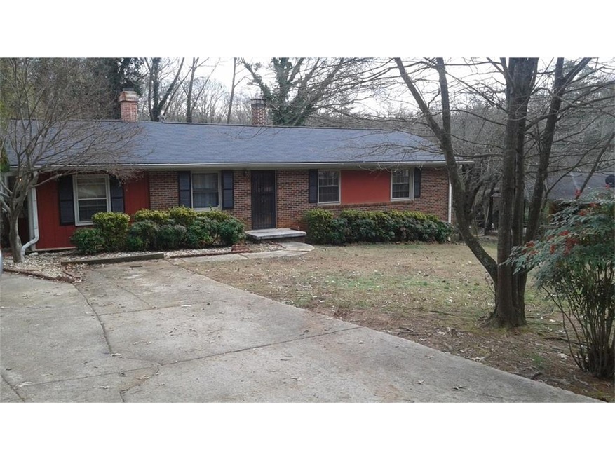 Brick ranch in quiet neighborhood.