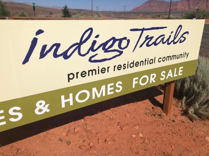 INDIGO TRAILS SIGN