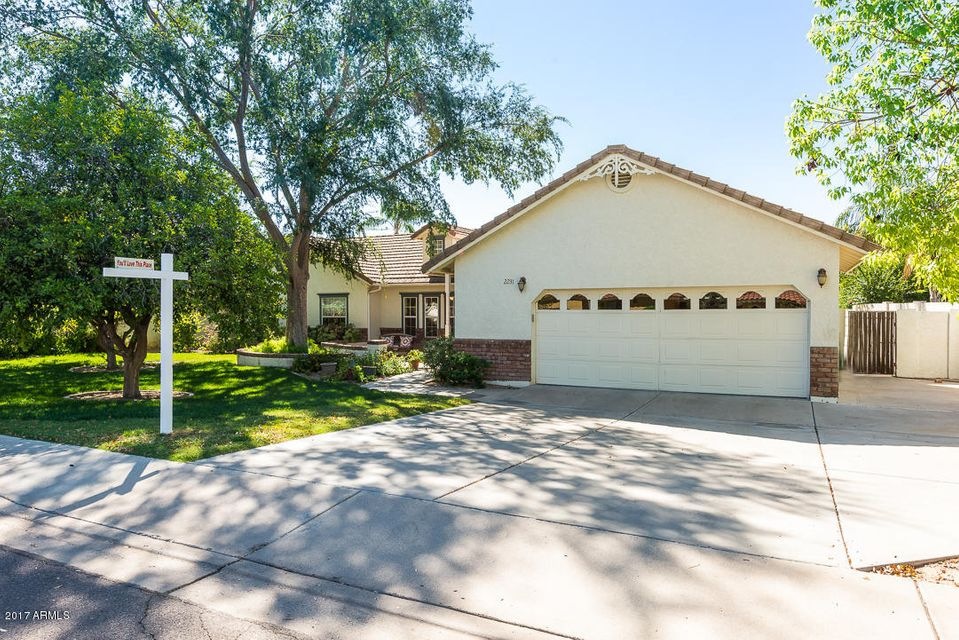 Custom home with extra parking pad