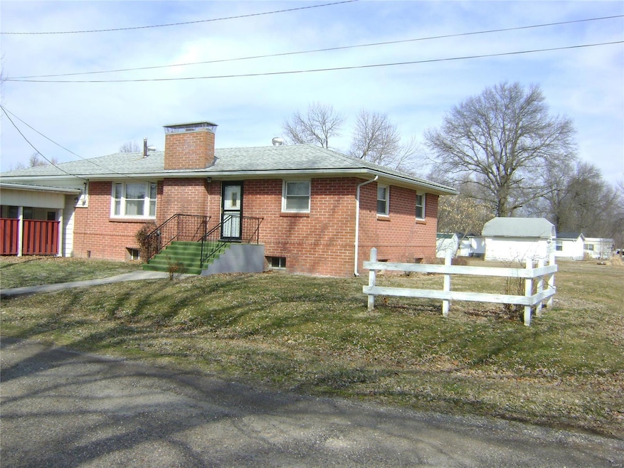 front of home facing south