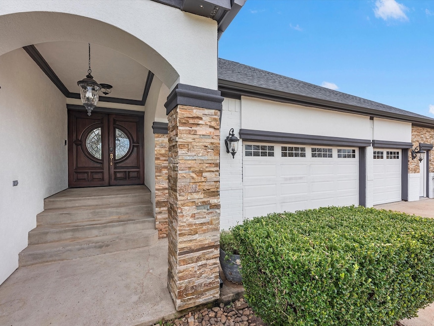Walkway into front double doors.