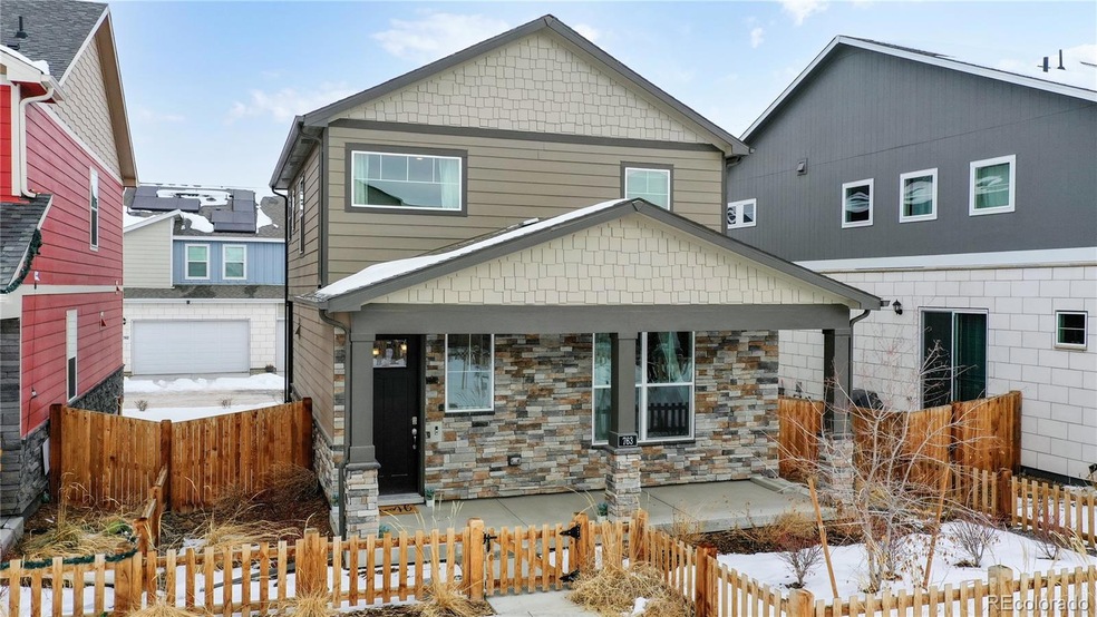 Cozy front porch in a new DR Horton Community