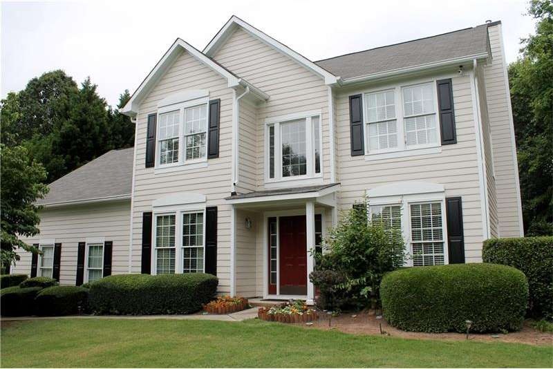 Traditional home with designer's choice paint sche