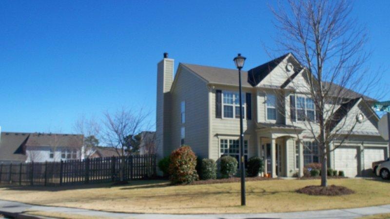 Corner lot with fenced yard
