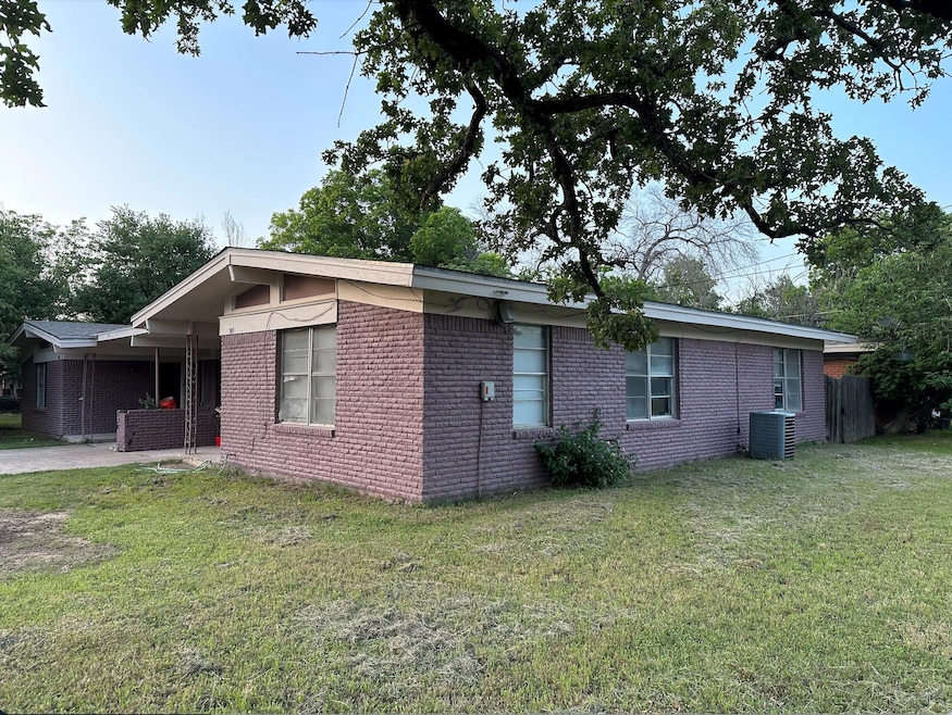 View of side of property featuring cooling unit, b