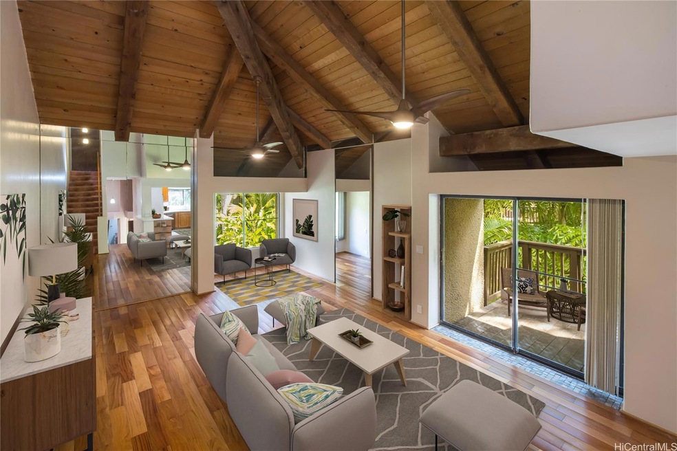 Virtually Staged Photo of Main Living Area and Lan