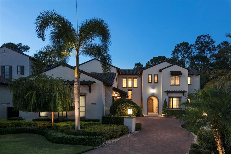 Front Exterior at twilight