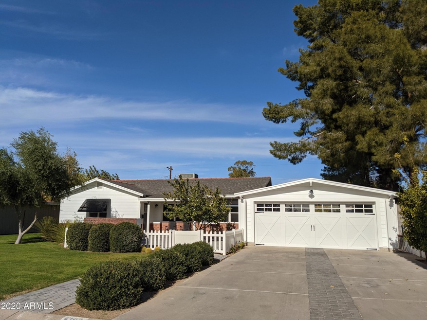Front Yard with Shrubs