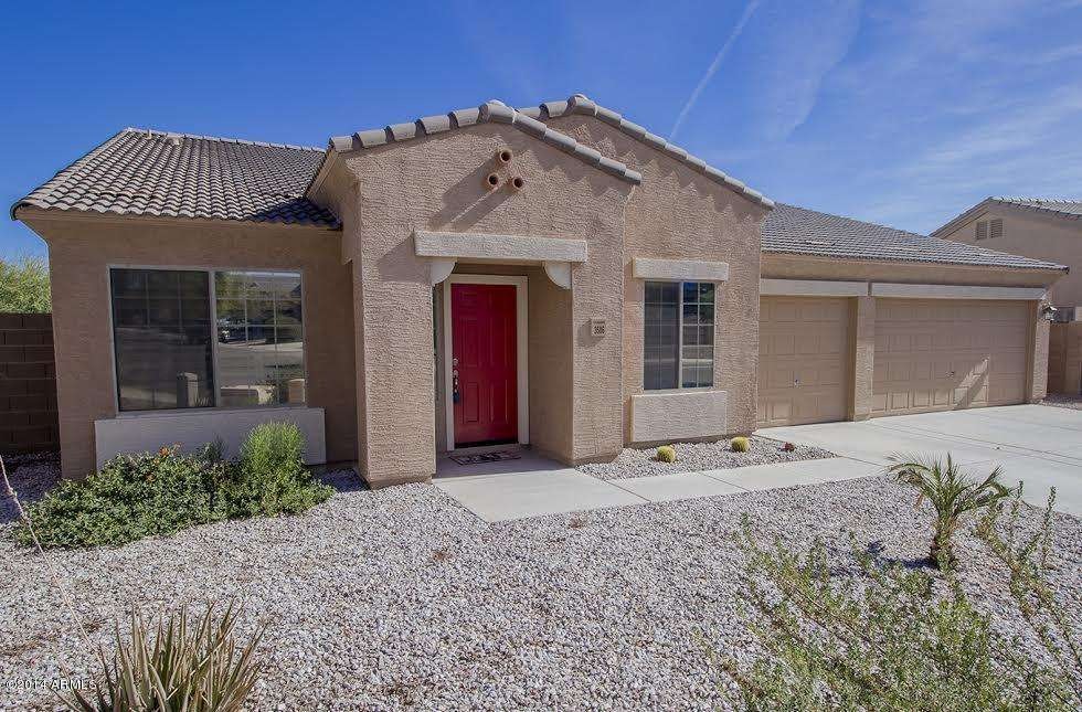 Front View with 3 Car Garage