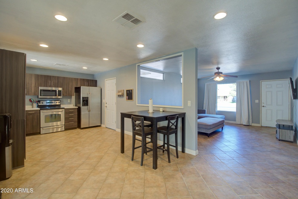 Kitchen, Dining, and Living Room
