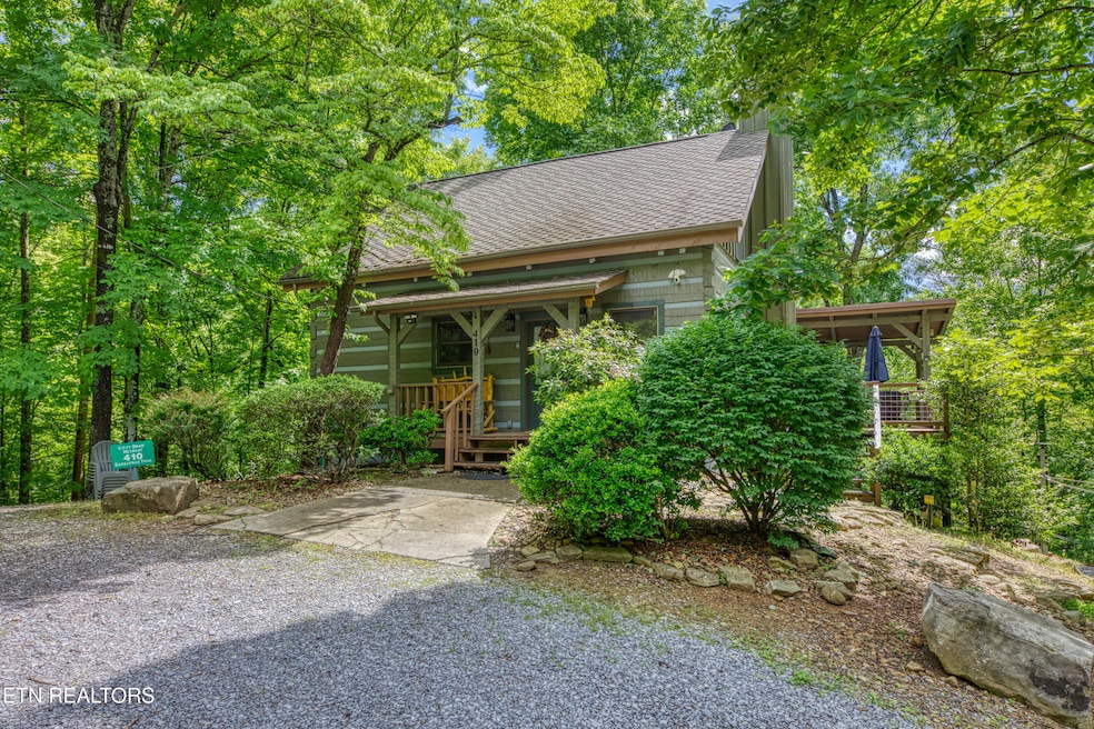 front of cabin