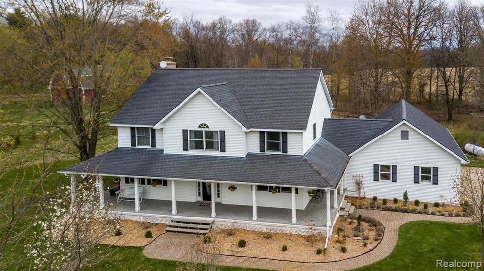 Large wrap around porch is the perfect place to re