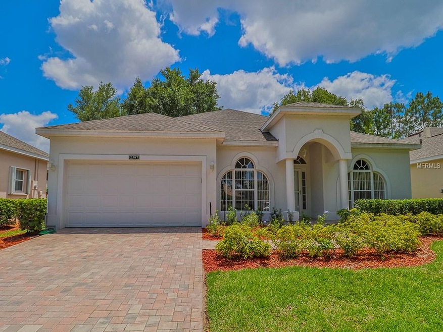 Front exterior with brick pavers