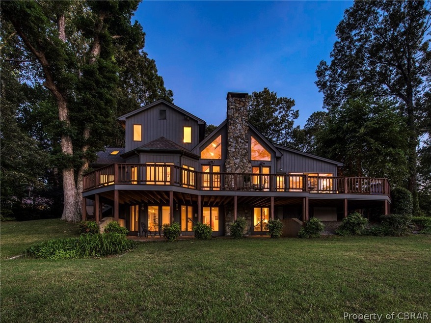 A beautiful home from land or water