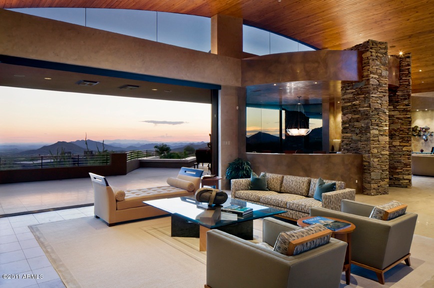 View from entry foyer