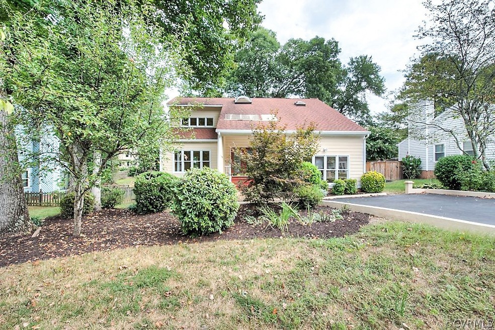 Professionally landscaped yard