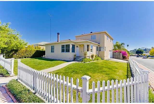 Charming La Mesa home, corner lot with a picket fe