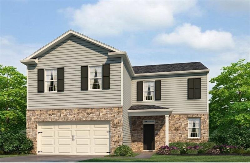 color rendering. not actual home. sample same plan.