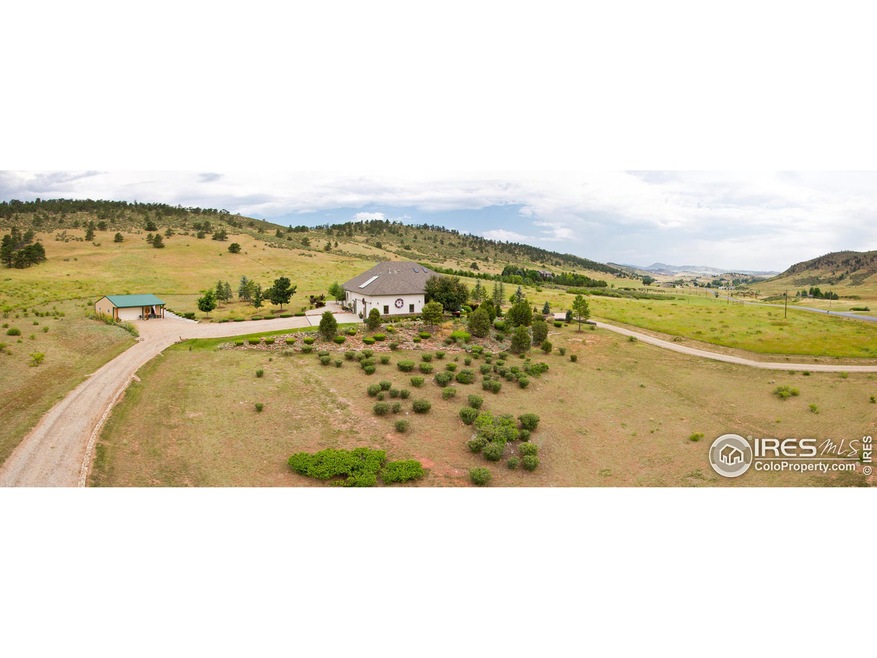 Lush landscaping all around