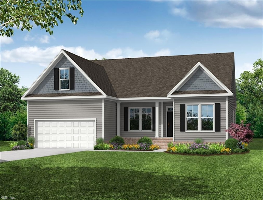 The Caldwell offers 3 bedrooms, 2 baths, and a 2-c