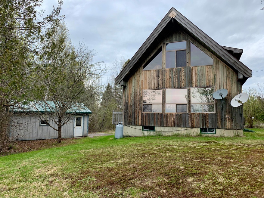 house & garage from water