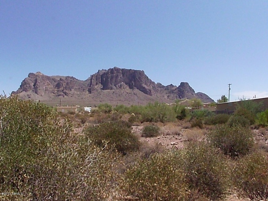 backyard view of San Tan Mountains