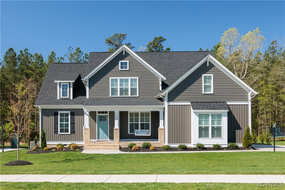 Craftsman-style house with board and batten siding