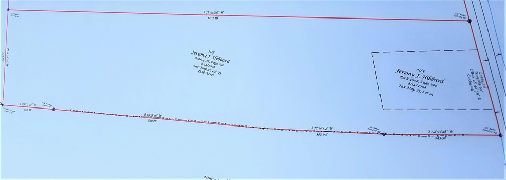 Driveway on upper side